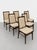 Set of six authentic Gangso Mobler Danish Mid Century Modern dining chairs crafted in Denmark from warm toned beech wood....