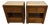 Jake Arnold Caldwell Travertine & Oak Nightstand With Storage, Crate & Barrel, Pair For Sale