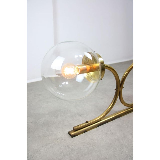 Goldenrod Large Mid-Century Italian Brass Wall or Ceiling Lamp, 1960s For Sale - Image 8 of 16