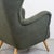 Mid-Century Grey-Green Bouclé Wingback Armchair, Austria, 1950s For Sale - Image 10 of 11