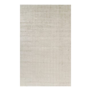 Rug & Kilim’s Oversized Contemporary Textural Solid Rug in Light Beige Tones - 10x16 For Sale