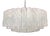 Large Murano Glass Chandelier in White Alabaster Glass Tube, 1990s For Sale