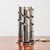 Design Chromed Steel Spiral Table Lamp - Attributed to Max Sauze, 1970s Elegant table lamp in chrome-plated steel,...