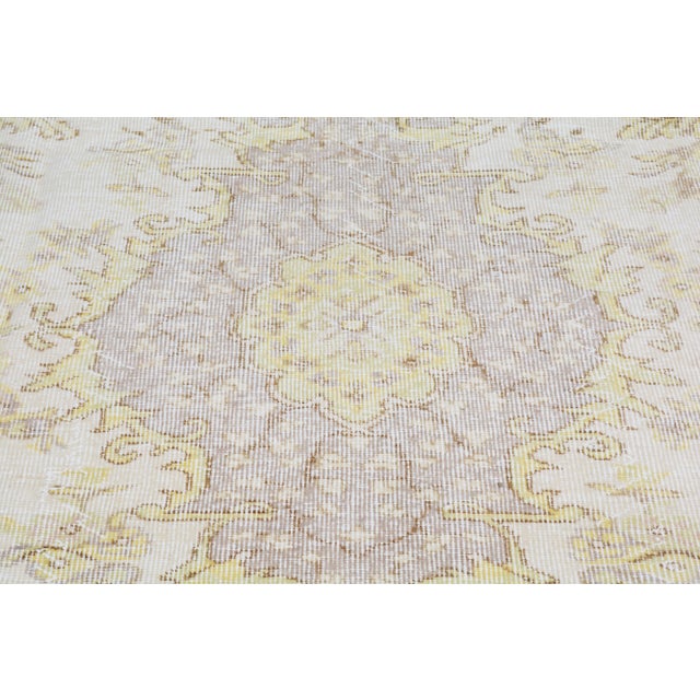 1950s Vintage Turkish Anatolian Hand Knotted Wool Rug, 5'4x8'4" For Sale - Image 5 of 6
