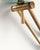 Mid-Century Modern Mid-Century Italian Lacquered Goatskin & Brass Adjustable Torchiere Floor Lamp, 1950s For Sale - Image 3 of 18