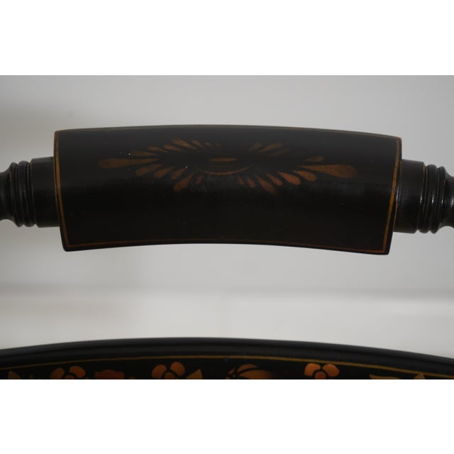 1980s Set of 6 Hitchcock Painted Dining Chairs For Sale - Image 5 of 18