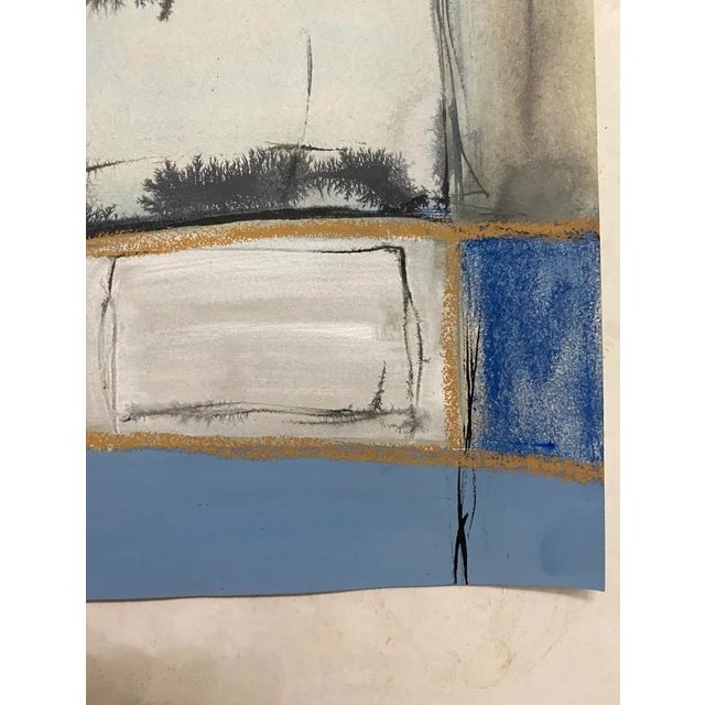 "Now I Float Iv" Original Mixed Media Painting on Paper by Zac Woodiel For Sale In Little Rock - Image 6 of 7