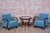 Art Deco Lounge Chairs and Table in Oak and Walnut by Jindrich Halabala for Up Závody, 1940s, Set of 3 For Sale - Image 15 of 16