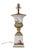 This table lamp features a distinctly traditional Italian Florentine wood-painting style. Both the upper campanula-shaped...