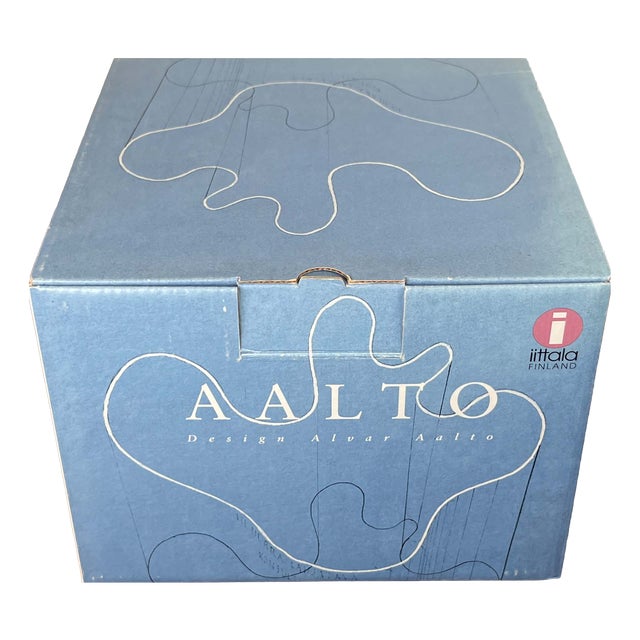 Mid-Century Modern Glass Vase by Alvar Aalto for Iittala, 1990s For Sale