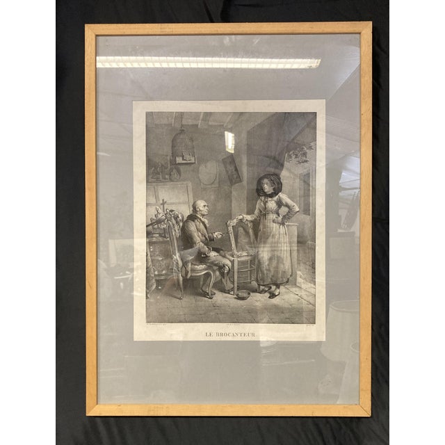 Édouard Wattier, The Secondhand Dealer, 1800s, Lithograph, Framed For Sale - Image 14 of 14