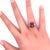 8.95 Carat Fantasy-Cut Pink Tourmaline Diamond Platinum Ring, Size 7 For Sale In Los Angeles - Image 6 of 6