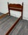 Wood Vintage Twin Size Federal Style Empire Style American Tiger Maple Bed For Sale - Image 7 of 10