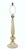 FREE SHIPPING ANYWHERE IN THE CONTINENTAL US! This is a vintage statuesque gold Murano glass table lamp with silk shade....