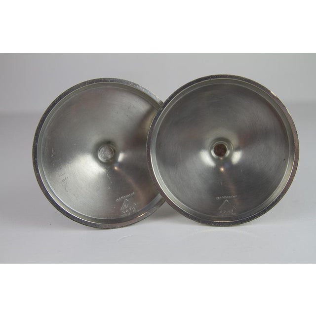 Art Deco Pewter Candle Holders by Just Andersen, 1930s, Set of 2 For Sale - Image 10 of 16