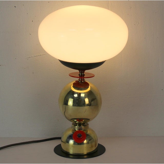 Vintage Table Lamp, 1980s, in Very Good conditions. Designed 1980 to 1989 European Plug (up to 250V).The wiring of this...