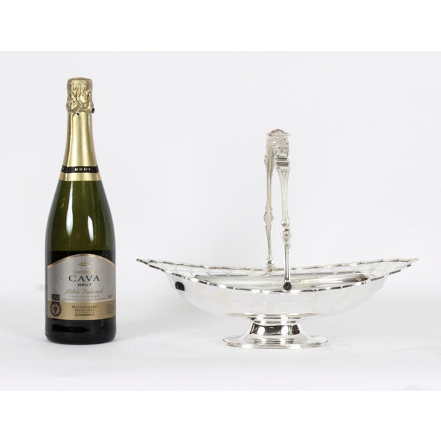 Antique Victorian Silver Plated Fruit Basket, 19th Century For Sale - Image 13 of 15