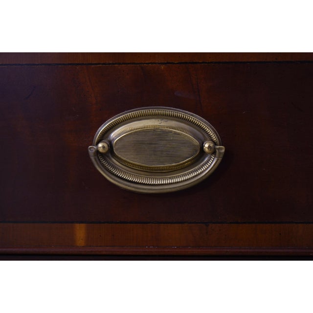 Hekman Flame Mahogany Secretary Desk For Sale - Image 9 of 18