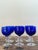 Late 20th Century Vintage Cobalt Blue Stemware - Set of 6 For Sale - Image 5 of 12