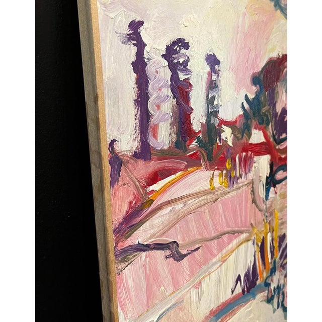 Jean Krille, Landscape 140, Oil on Masonite For Sale - Image 11 of 13