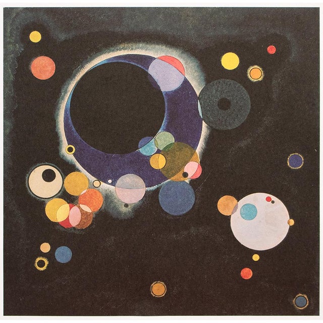 C. 1980s After Wassily Kandinsky "Several Circles" (Sketch), German Edition Full-Color Print For Sale In Dallas - Image 6 of 6