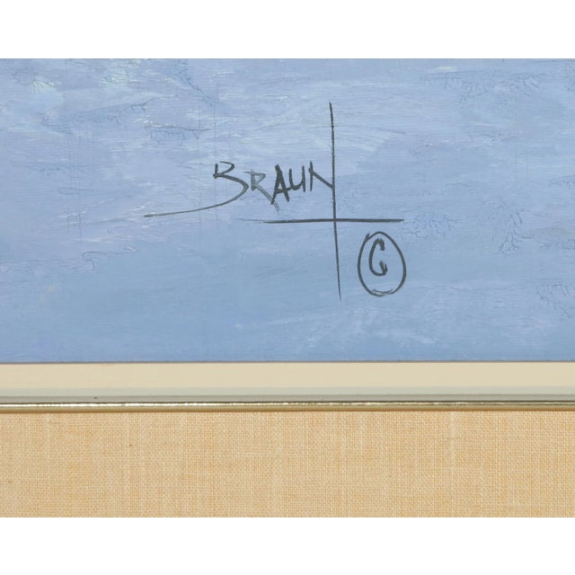 Artist: Jorge Braun Tarallo, Uruguayan (1951 - ) Title: Cowboy in Snowy Landscape Year: circa 1979 Medium: Oil on Canvas,...