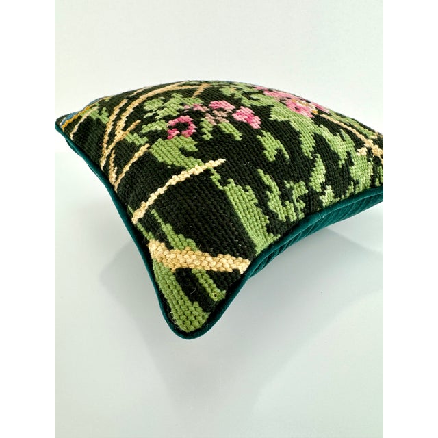 Traditional Vintage Parrot Design Pillow For Sale - Image 3 of 9