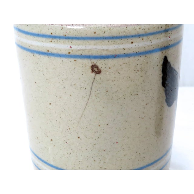 Antique Albany New York Stoneware 1/2 Gallon Whiskey Jug For Sale - Image 10 of 13