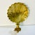 1970s Vintage Hollywood Regency Neoclassical Coastal Brass Shell Wall Candle Holder Sconce. For Sale - Image 6 of 12
