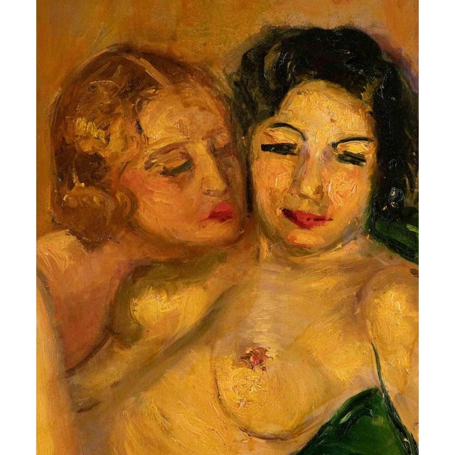Modern Antonio Feltrinelli, Nude Women, 1930s, Oil Painting on Canvas, Framed For Sale - Image 3 of 4