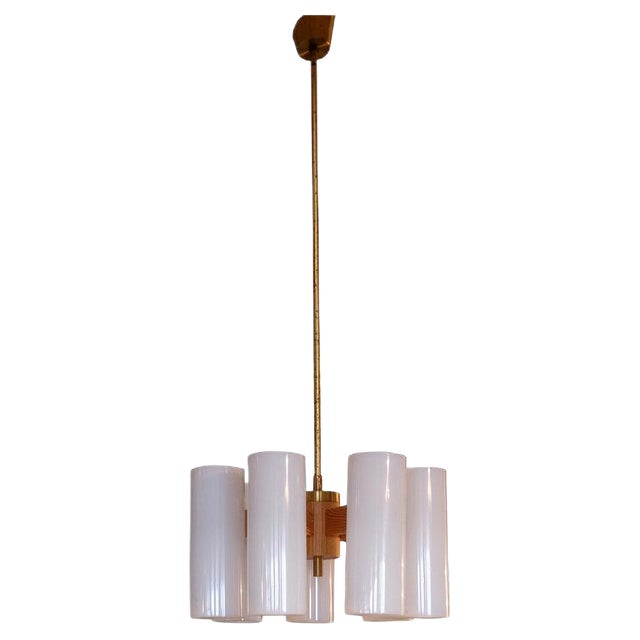 8 pendants by Uno & Östen Kristiansson for Luxus, 1960s For Sale
