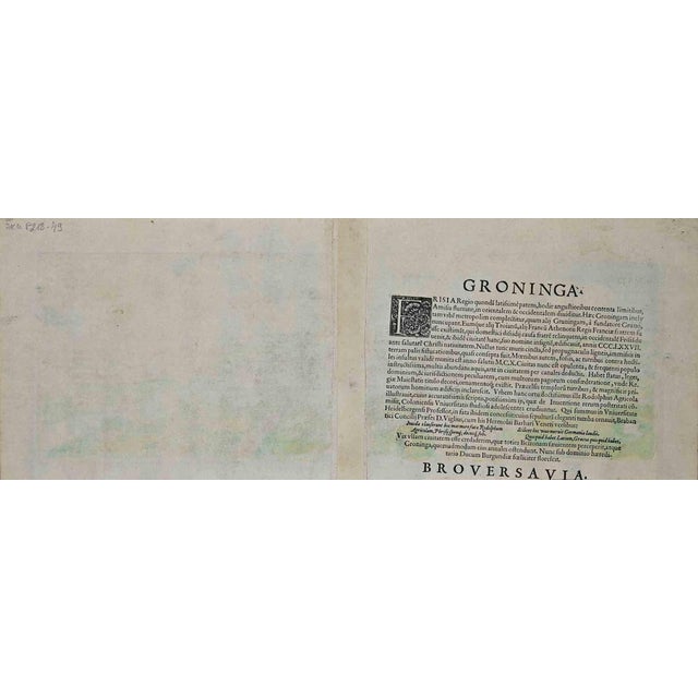Groeninga is is an original etching realized by George Braun and Franz Hogenberg in the Late 16th Century, as part of the...