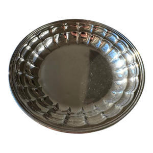 Vintage Sterling Silver Bowl With Fluted Rim, Marked 391
