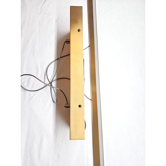 Sean Lavin Visual Comfort Essence Linear Pendant Light Fixture in Aged Brass by Sean Lavin For Sale - Image 4 of 8