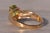 Contemporary The Equa: Peridot and Natural Diamond Ring in Yellow Gold For Sale - Image 3 of 9