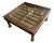19th Century Reclaimed Indian Door Coffee Table | Hand-Carved Sheesham & Embossed Brass For Sale