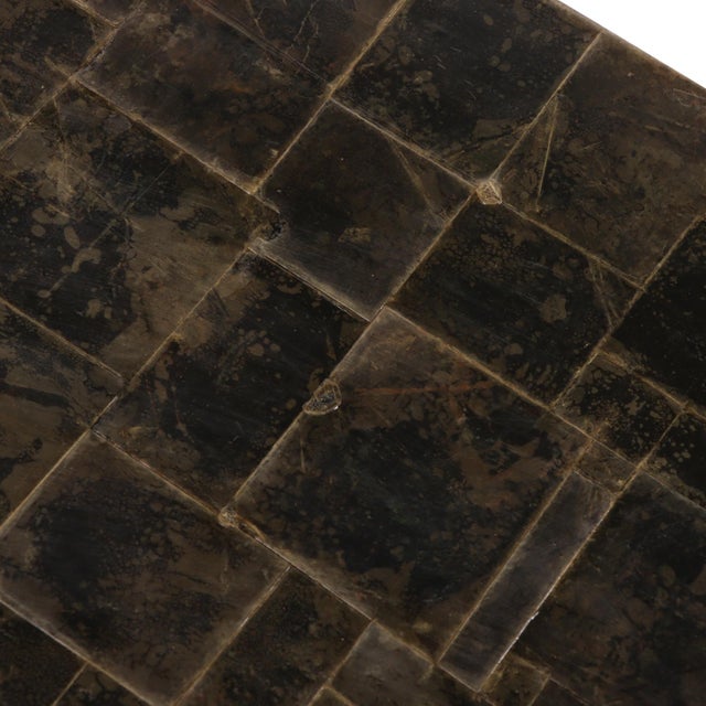 Early 21st Century A Mica Covered Waterfall Coffee Table in the Manner of Jean-Michel Frank. Contemporary. For Sale - Image 5 of 6