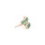 Early 21st Century Natural 2 Ct Emerald Open Face Diamond Chic Cocktail Ring Size 9 in 14k Gold For Sale - Image 5 of 14