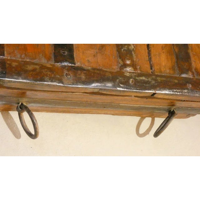 Black Libra Iron, Brass and Wood Bench by Leonardo Bertani, Italy, 1800s For Sale - Image 8 of 18