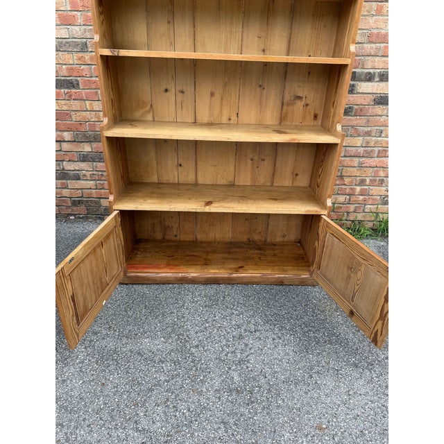19th Century English Pine Water Fall Bookcase For Sale In Nashville - Image 6 of 9