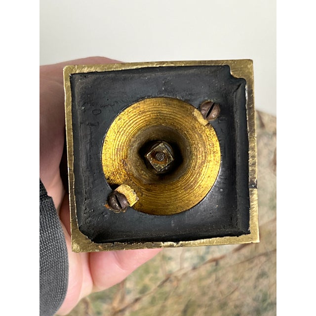 Antique Small Bronze Bust of King Menelaus C. Late 19th Century For Sale In Boston - Image 6 of 7