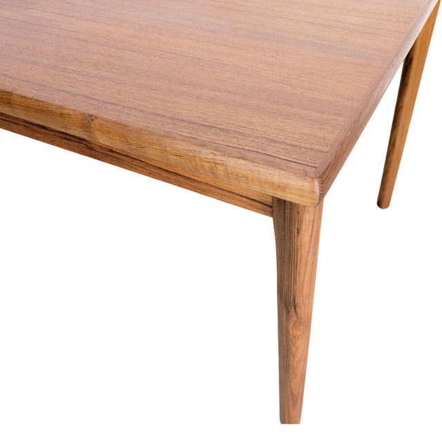 Brown Mid-Century Extendable Dining Table by Jalk Grete for Glostrup For Sale - Image 8 of 9