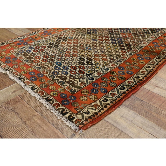 Textile Vintage Persian Afshar Rug, 03’00 X 04’07 For Sale - Image 7 of 10