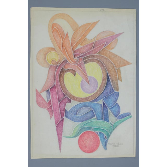Fritz Klee, Abstract Composition, Germany, 1955, Drawing For Sale - Image 11 of 17