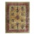 1920s Soft Yellow Field Antique Vase Floral Shou Symbols Chinese Art Deco Rug For Sale