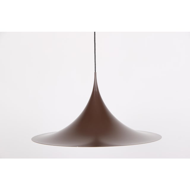 1980s Danish Semi Pendant Light by Claus Bonderup & Torsten Thorup for Fog & Mørup, 1960s For Sale - Image 5 of 7