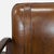 Wood Brown Leather Buckle Lounge Chair With Curved Wooden Frame For Sale - Image 7 of 11
