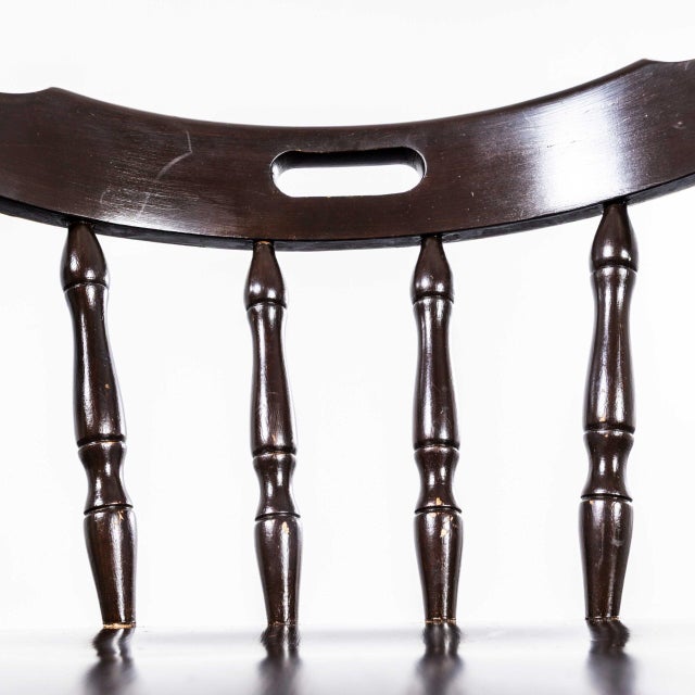 Wood English Penny Chairs, 1970s, Set of 2 For Sale - Image 7 of 8