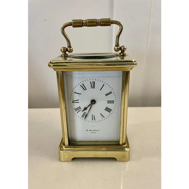 Antique Victorian Brass Carriage Clock, 1880 For Sale - Image 6 of 6