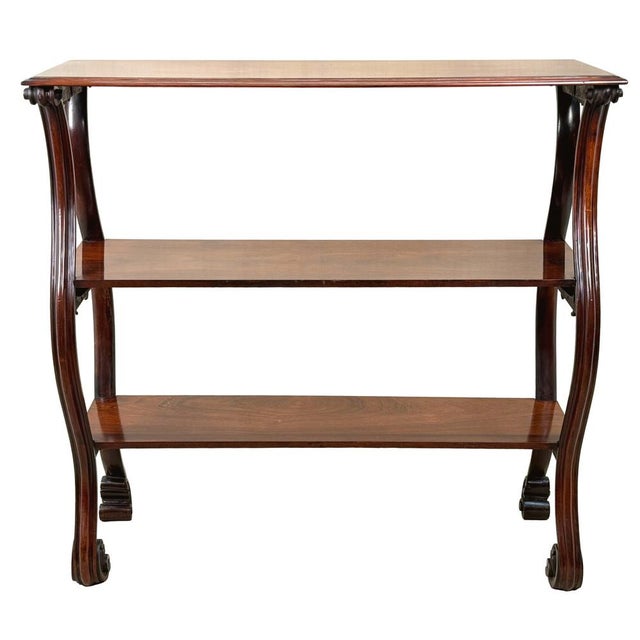 Antique Rosewood Central Standing Shelves, 1840 For Sale - Image 9 of 15
